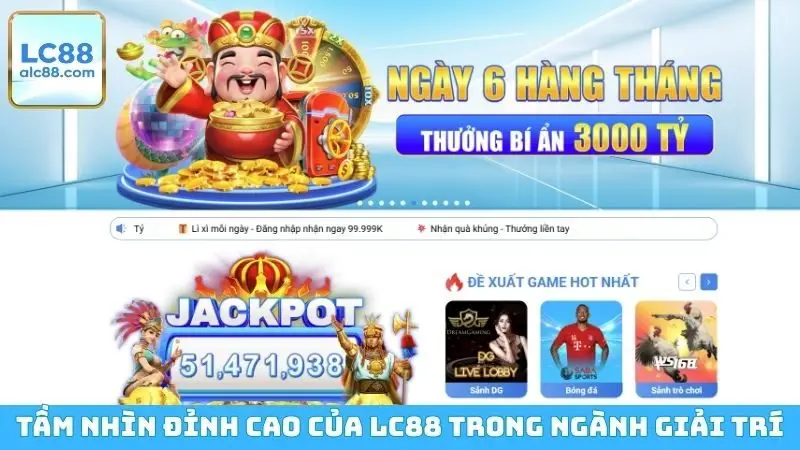 Tầm nhìn đỉnh cao của LC88 trong ngành giải trí